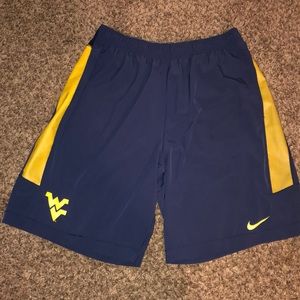 West Virginia University Nike shorts